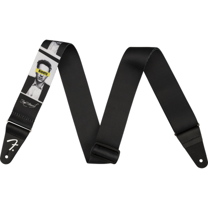 TAHALI FENDER 2" STRUMMER KNOW YOUR RIGHTS NEGRO/BLANCO