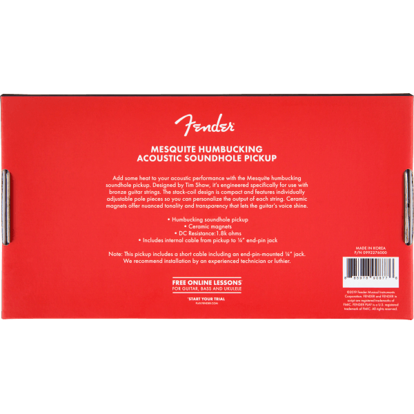 PASTILLA ACIUSTICA FENDER MESQUITE