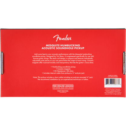 PASTILLA ACIUSTICA FENDER MESQUITE