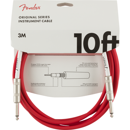 CABLE INSTRUMENTO FENDER ROJO 3 MTS