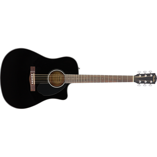 GUITARRA ELECTROACUSTICA FENDER CD-60SCE ACORAZADA NEGRA