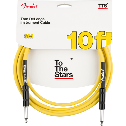 CABLE INSTRUEMENTO FENDER TOM DELONGE 10' GRAFITI AMARILLO