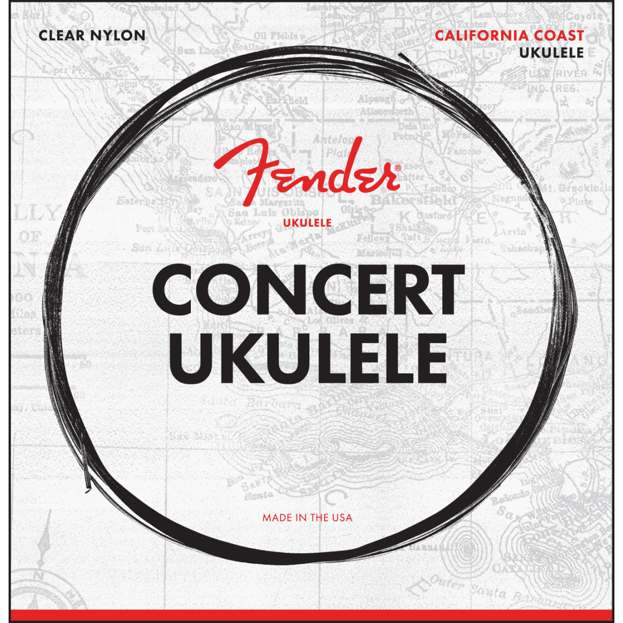 ENCORDADURA UKULELE FENDER CONCIERTO NYLON