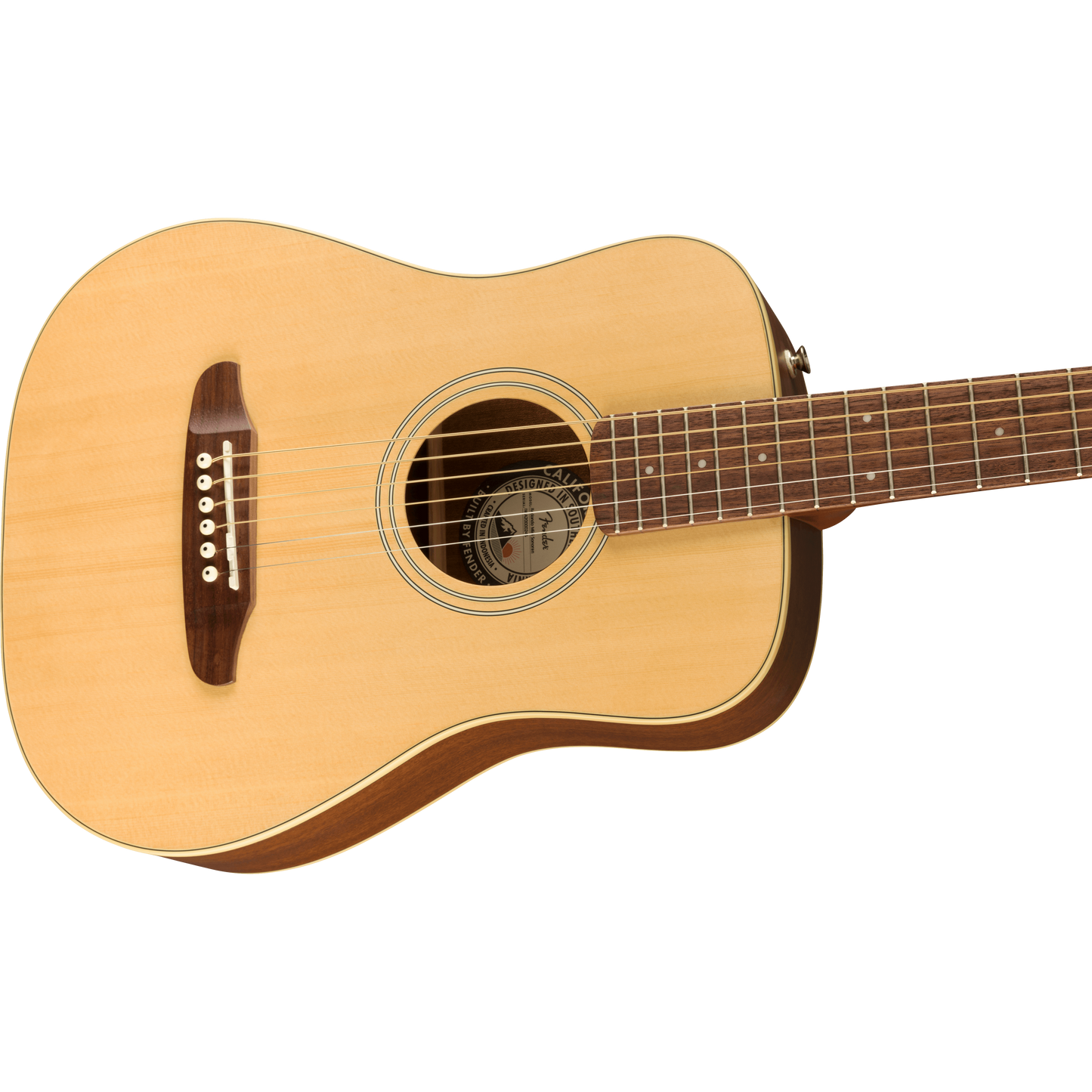 GUITARRA ACUSTICA FENDER REDONDO MINI W/B, NAT